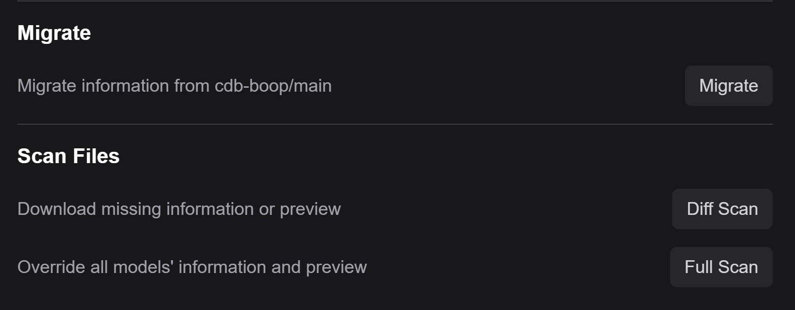 Model Manager Demo Screenshot