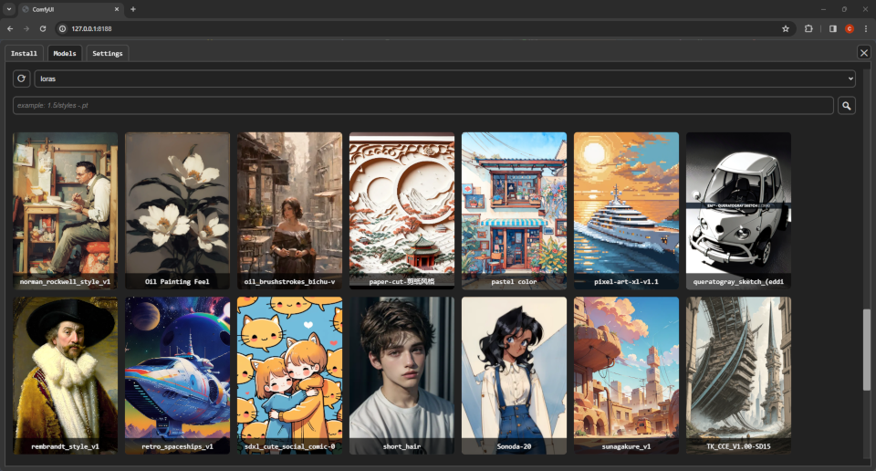 Model Manager Demo Screenshot