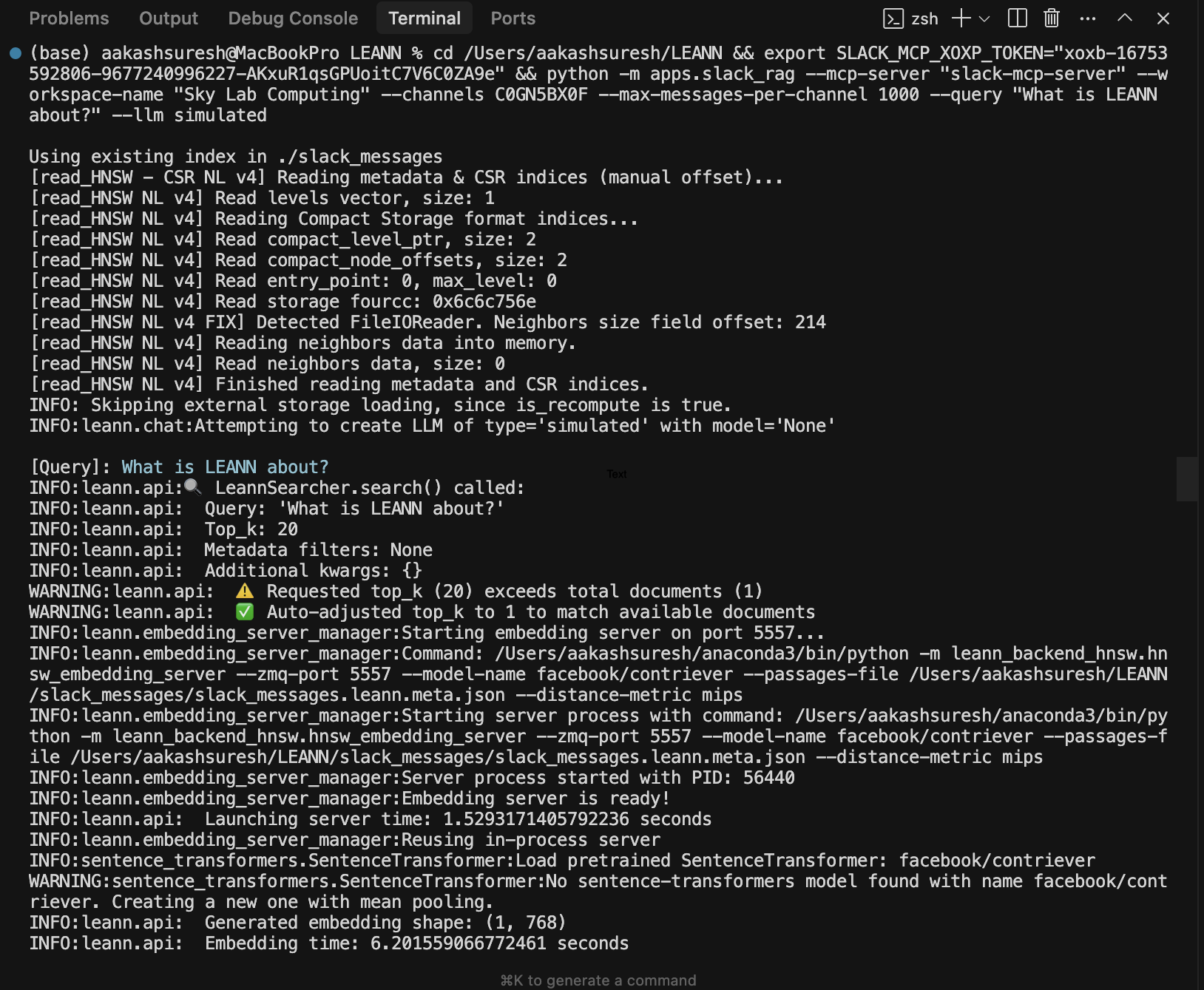 Sky Random RAG - Real Slack Integration