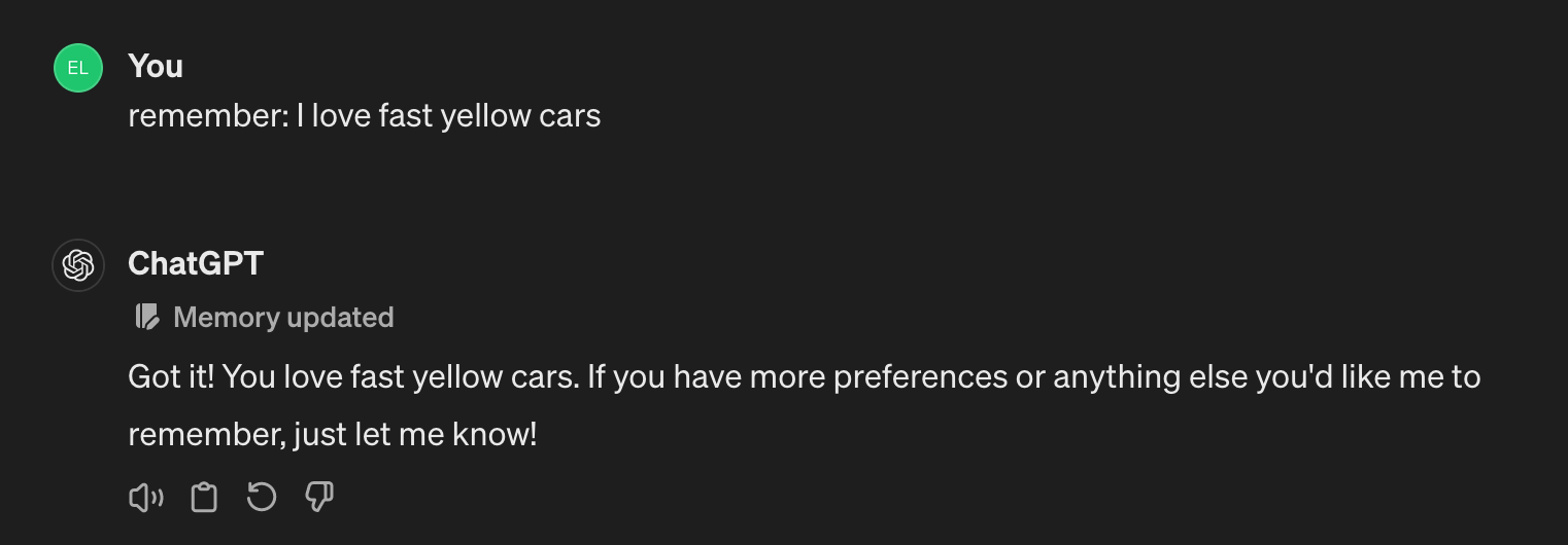 Remember that I love fast yellow cars